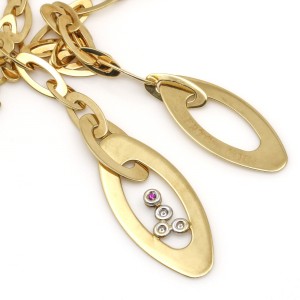 Roberto Coin Chic and Shine Diamond Lariat Necklace in 18k Yellow Gold