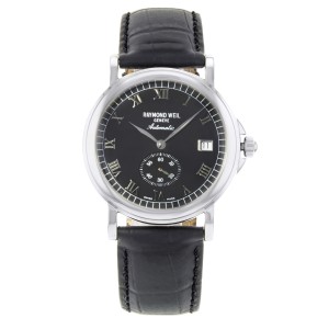 Raymond Weil Tradition Steel Black Dial Automatic Men's Watch 2835-ST-00208