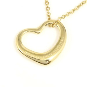CHANEL 18k Yellow Gold Heart Necklace Pendant LXGCH-126