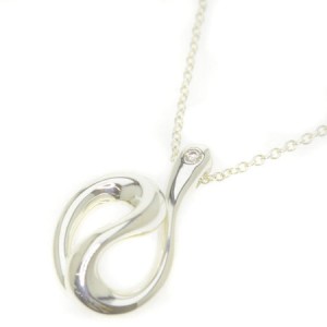Tiffany & Co. Silver Heart Diamond Necklace