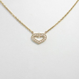 Cartier C Heart 750 Pink Gold Necklace 