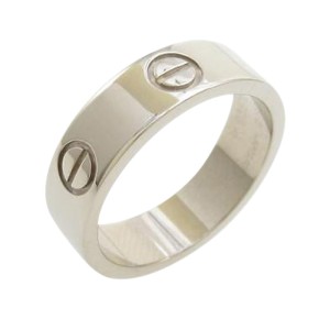 Cartier 750 White Gold Love Ring Size 6.25