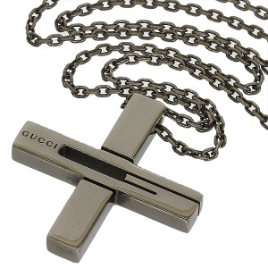 Gucci Sterling Silver G logo Chain Necklace