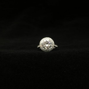 18K White Gold & 0.42ct Diamond Engagement Ring Size 4.25