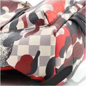 Louis Vuitton Palm Springs Backpack Limited Edition Patchwork Waves Damier PM