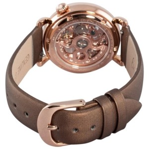 Stuhrling Cupid II 109.1245E14 Rose-Tone Stainless Steel & Leather 35mm Watch