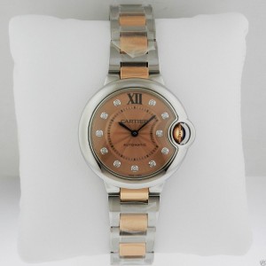 Cartier Ballon Bleu WE902053 Stainless Steel and 18K Rose Gold Watch