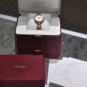 Cartier WJCL0003 18K Rose Gold with Original Diamonds 31mm Ladies Watch