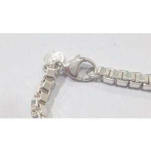  Tiffany & Co. 925 Sterling Silver Venetian Link Bracelet