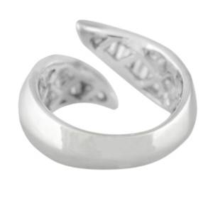 White White Gold Diamond Womens Ring Size 6  