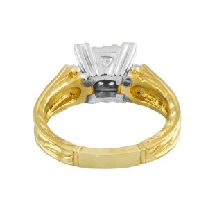 Yellow Gold Diamond Mens Ring Size 6.5 
