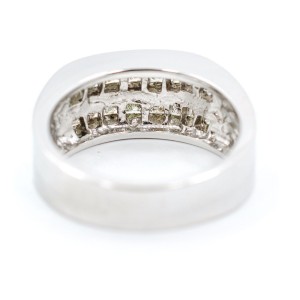 White White Gold Diamond Womens Ring Size 11 
