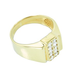 Yellow Gold Diamond Ring Size 7.5  