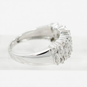 White White Gold Diamond Ring Size 6 