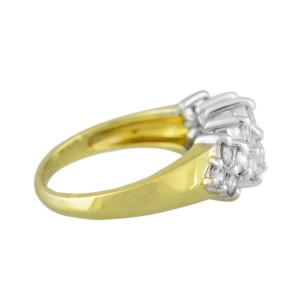 Yellow Gold Diamond Mens Ring Size 6.25  