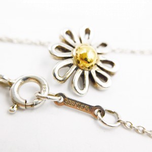 Tiffany & Co. 18K Yellow Gold & Sterling Silver Daisy Necklace