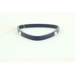 Hermès  Navy Idylle Triangle Bangle Bracelet 43hz1009