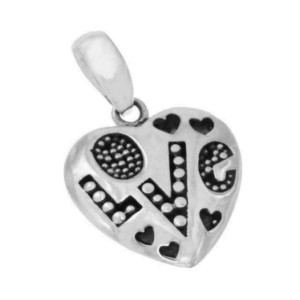 ¦925 Sterling Silver High Quality Handmade Love Hearts Pendant »P318