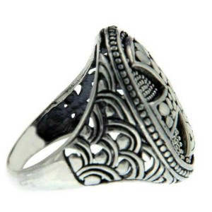 925 Sterling Silver Cross Men Ring Size 8.5 »R13 FREE SHIPPING
