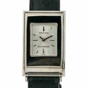 Tiffany & Co Schlumberger Womens Quartz Watch Silver Dial 18K YG 23mm