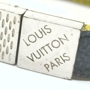 Louis Vuitton  Damier Graphite Check It Reversible Bracelet Cuff Bangle 862366