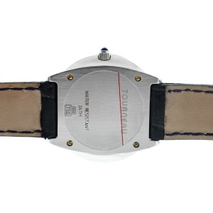 Tourneau Super Oro Round CA4138-BK Diamond 18K White Gold Quartz 28MM Watch