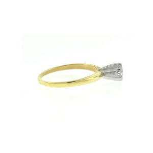14k Yellow Gold Engagement Ring Approx .33ctw 