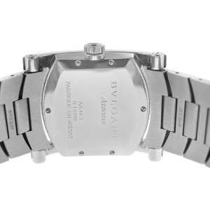 Bvlgari Assioma AA44S Mens Stainless Steel Date 34MM Automatic Watch