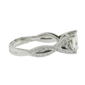 Tacori 18k White Gold Princess Cut Diamond Engagement Ring 