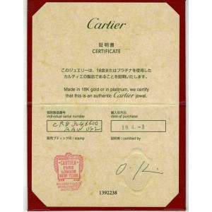 Cartier Love Diamond 18k Pink Gold Ceramic 3 Mini Ring Pendant Necklace w/Cert.
