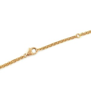 Cartier Love Diamond 18k Pink Gold Ceramic 3 Mini Ring Pendant Necklace w/Cert.