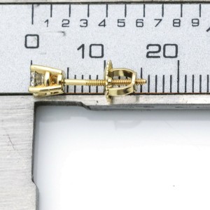 .25 ct Brilliant Round Diamond Single Stud Earring in 14k Yellow Gold