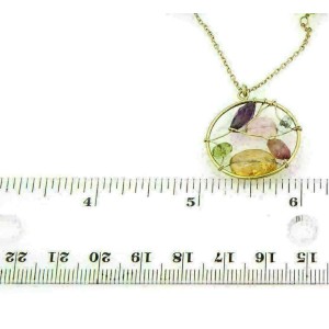 Tous Multi Gemstone & Pearls 18k Yellow Gold Long 26" Necklace
