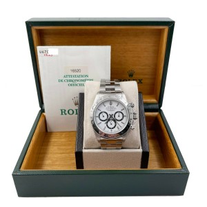 Rolex 16520 Daytona White Dial Stainless Steel Box Papers