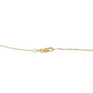 18k Yellow Gold Diamond Curving Bar Ladies Necklace .85 TCW 