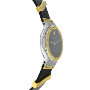 Hublot MDM Geneve Classic 1280.2.054 Diamond Yellow Gold Steel Quartz 25MM Watch