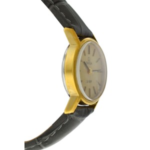 Omega De Ville 18K Yellow Gold Stainless Steel Quartz 24MM Watch