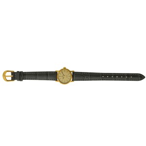 Omega De Ville 18K Yellow Gold Stainless Steel Quartz 24MM Watch