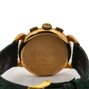 Breitling Premier 797 18k Rose Gold Chronograph Vintage Manual Watch 36mm