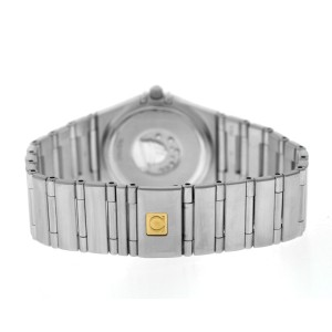 Omega Constellation   Ladies Stainless Steel 25MM Quartz Grey Dial Watch