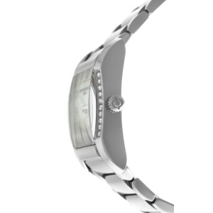 Baume & Mercier Hampton  Diamonds MOP Ladies Date Steel 22MM Quartz Watch