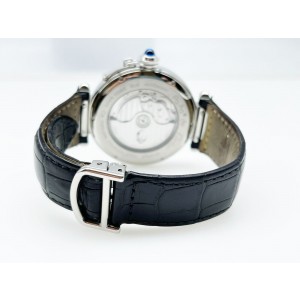 Cartier Pasha de Cartier Stainless Steel Leather Strap Watch