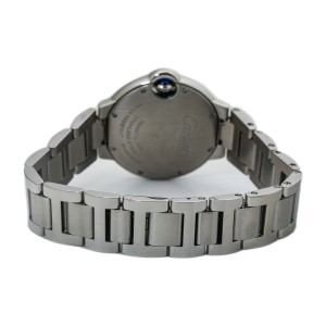 Cartier Ballon Bleu  Silver Dial Quartz Stainless Steel Ladies Watch 33m