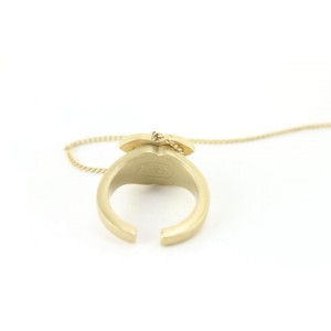 Chanel 01C CC Ring Attached Bracelet 26ck810s