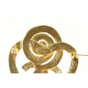 Chanel 95p Spiral Heart CC Brooch Pin Corsage 