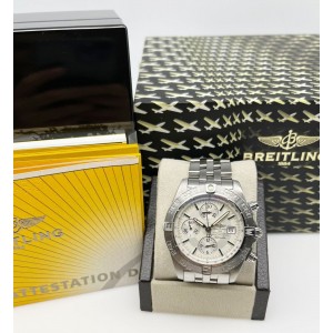 Breitling A13364 Galactic Chronograph II Silver Dial Steel