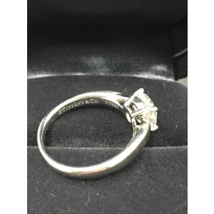 Tiffany & Co. Platinum & 1.21ct Diamond Engagement Ring Size 4.5