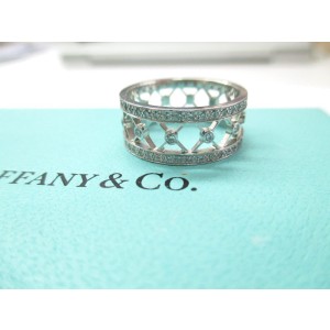 Tiffany & Co. Voile Platinum Diamond Wedding Band 