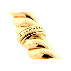 David Yurman 18k Rose Gold Chain Necklace Choker Collar San Marco Cable 16.5"