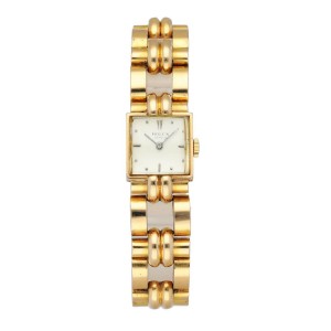 Rolex Vintage Square Dome Rose Gold Watch